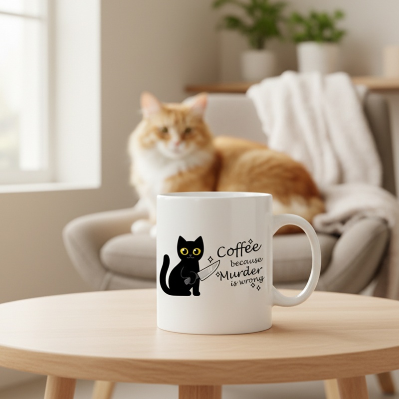 Coffee Tea Wrong - Funny Cat Coffee Mug with the