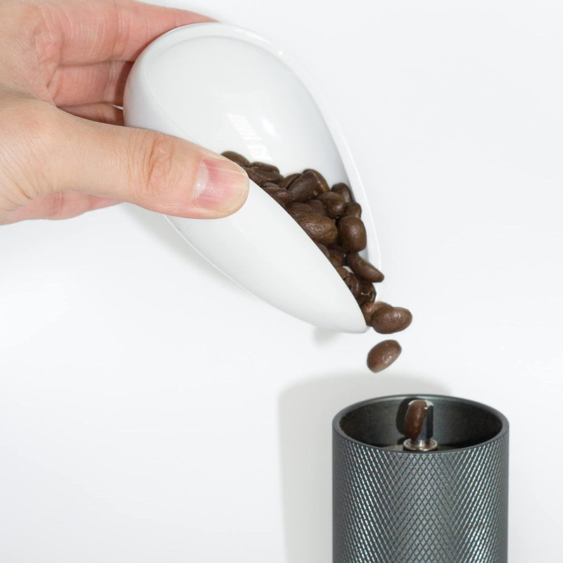 Coffee Tea Spoon - Coffee Beans Dose Trays Pure White