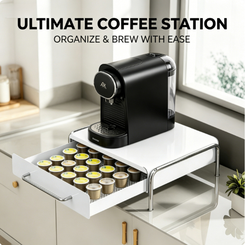 Coffee Tea Machine For Home - Space Saving Coffee Capsule Pod Holder