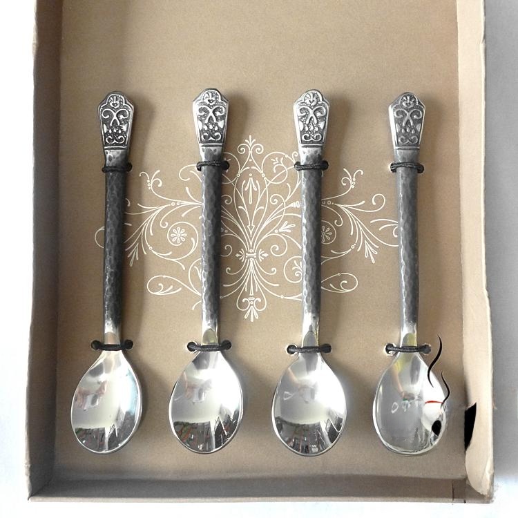 Coffee Tea Spoon - Hanrted Forged Coffee Spoon 80 Stainl