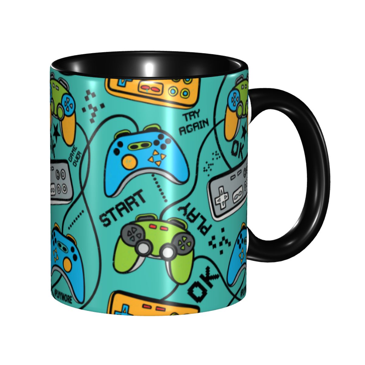Coffee Tea Games - Custom Game Controller Mug DIY Gamer