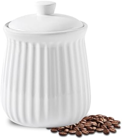 Coffee Tea Canister Set - HASENSE 35 oz Airtight Kitchen Canisters,
