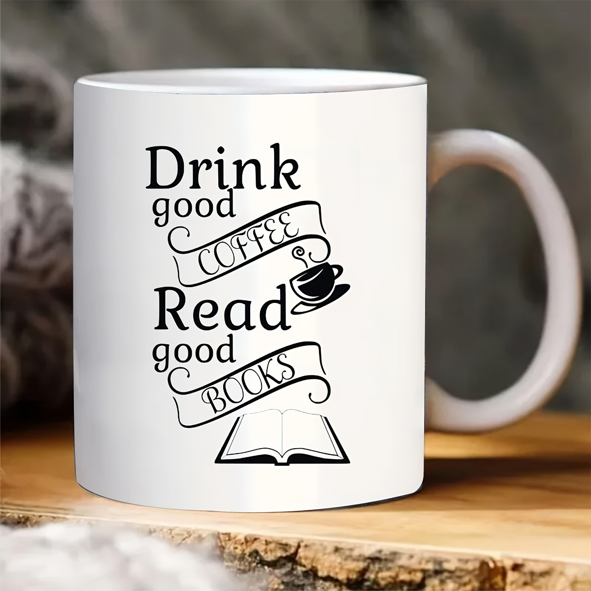 Good Coffee Tea - 1pc Insulated Ceramic Mug with Double-Sided