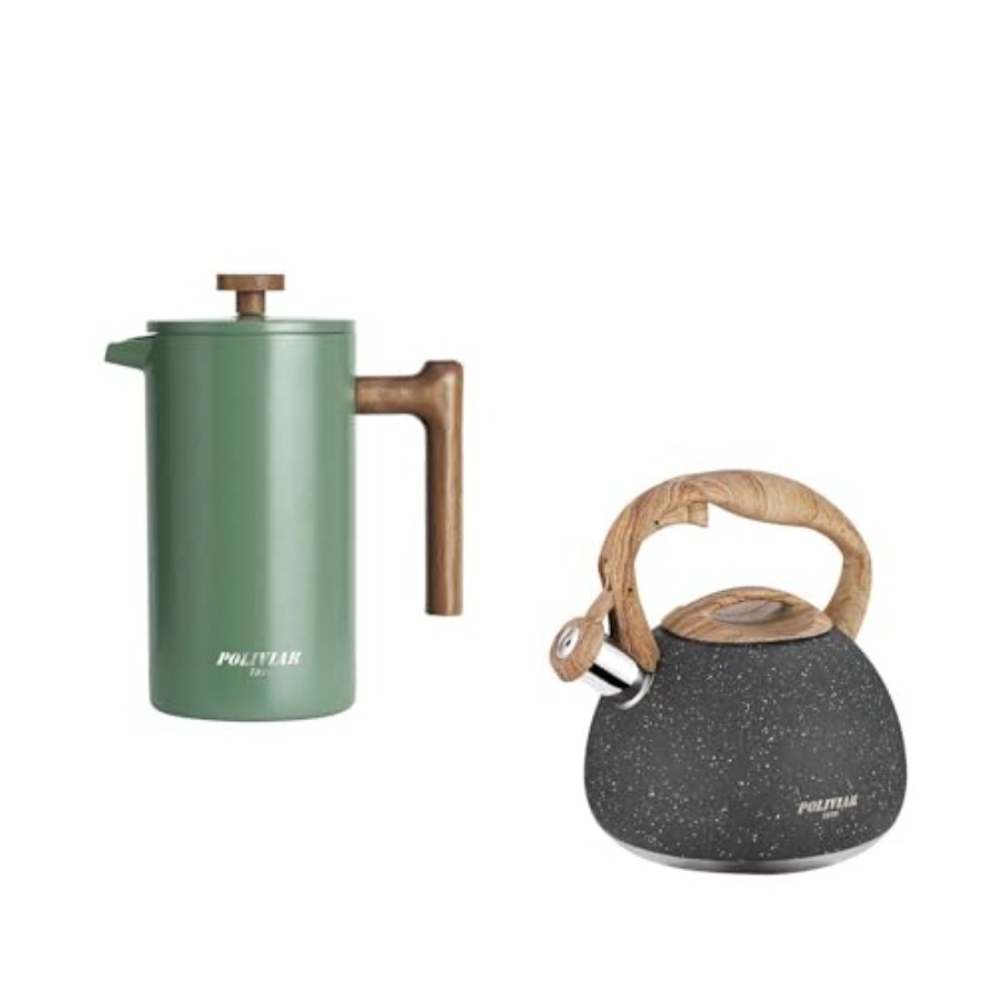 Good Coffee Tea - POLIVIAR 34 oz French Press Coffee