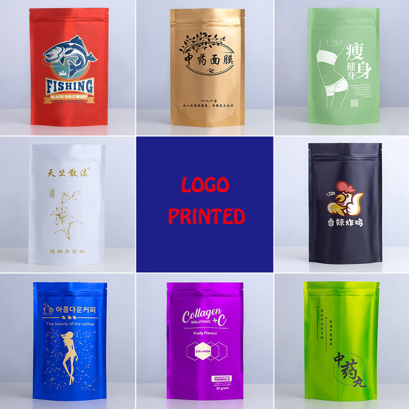 Coffee Tea Logo - Resealable Stand Up Aluminum Foil Zip
