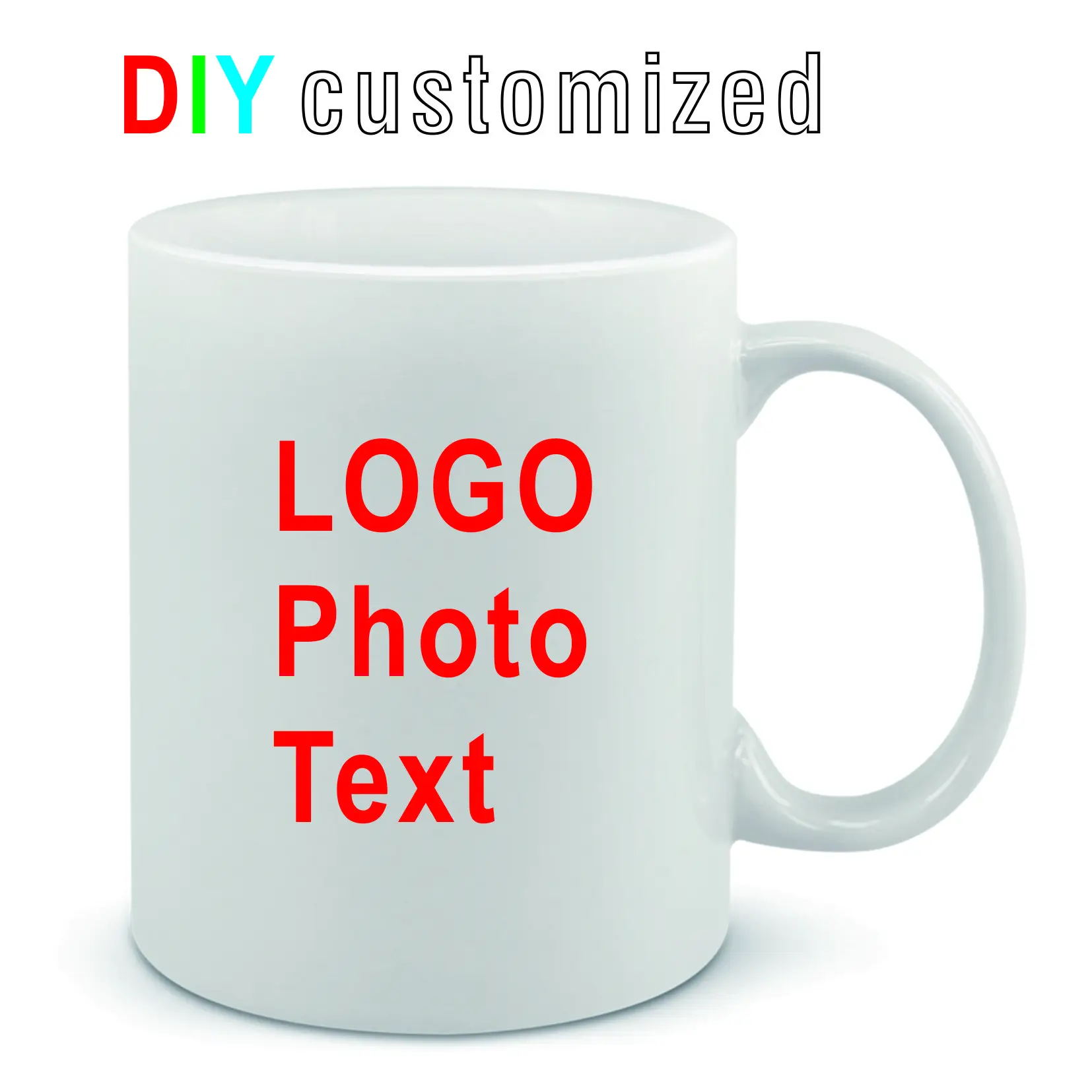 DIY Customized mugs 350ML 12oz - Coffee Tea Logo recensione e prezzo