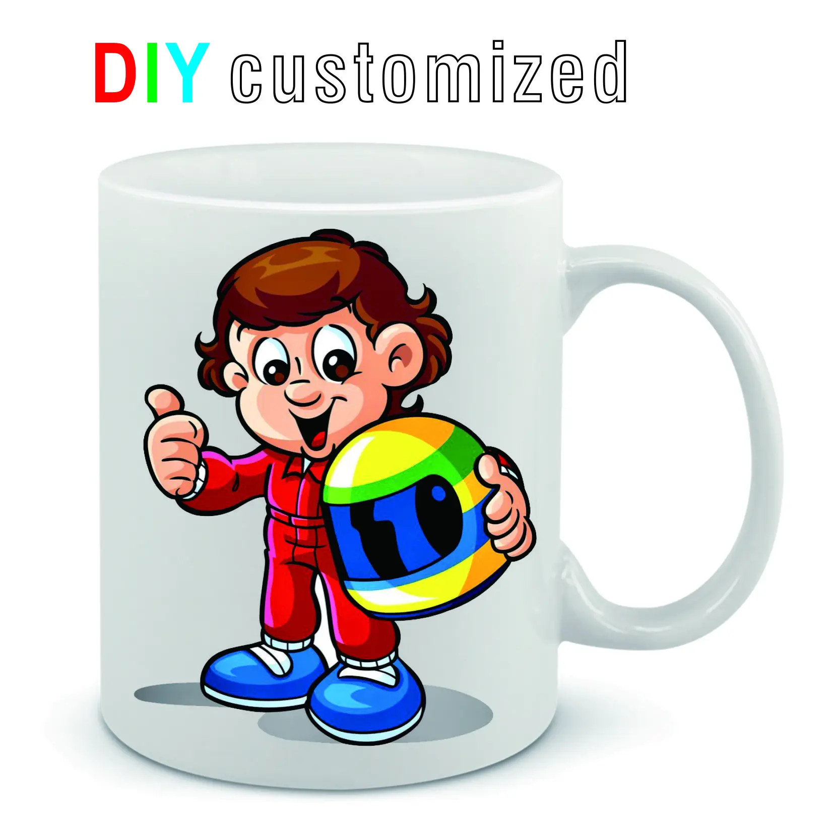DIY Customized mugs 350ML 12oz - Coffee Tea Logo recensione e prezzo