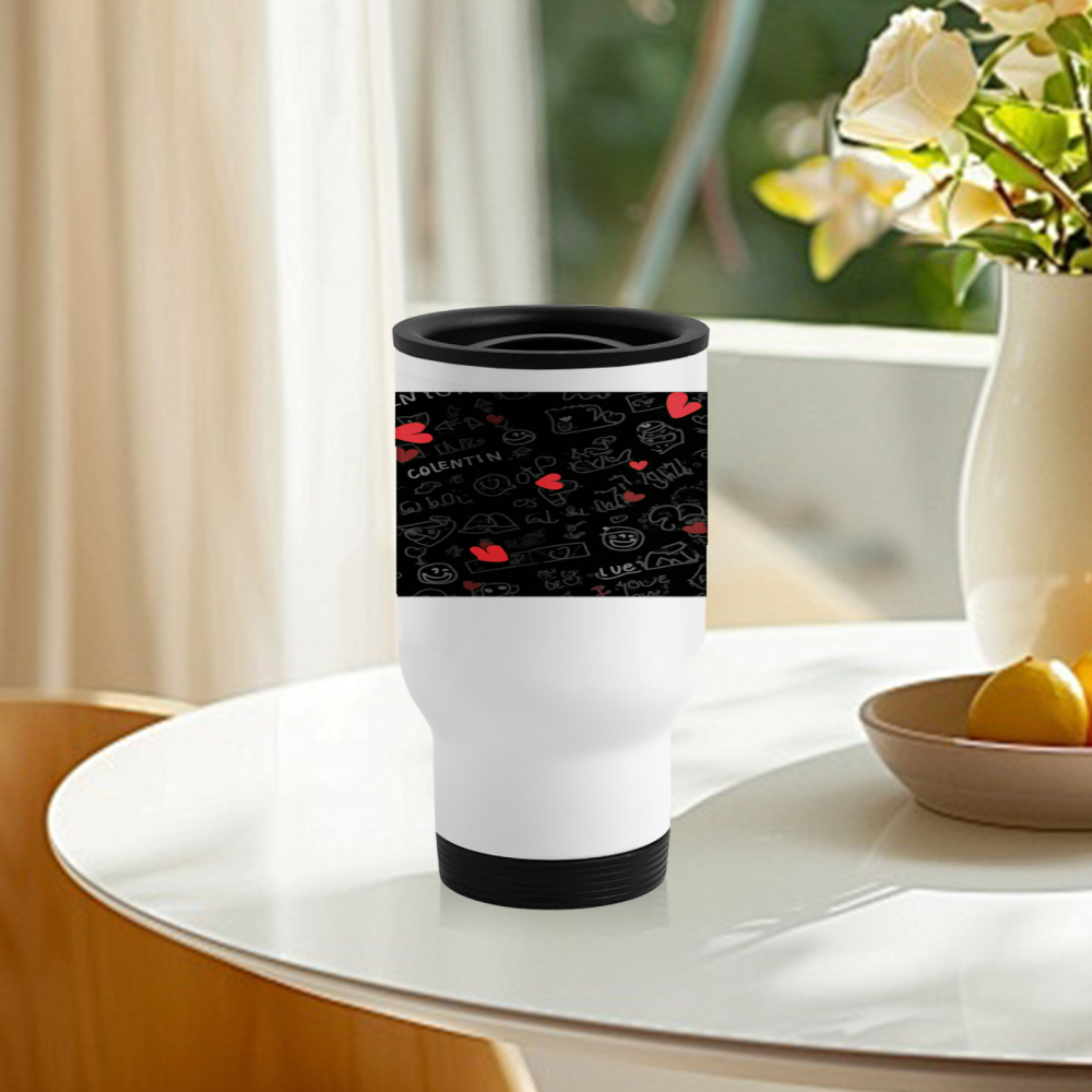 Travel Mug With Chalkboard Des - Coffee Tea Name recensione e prezzo