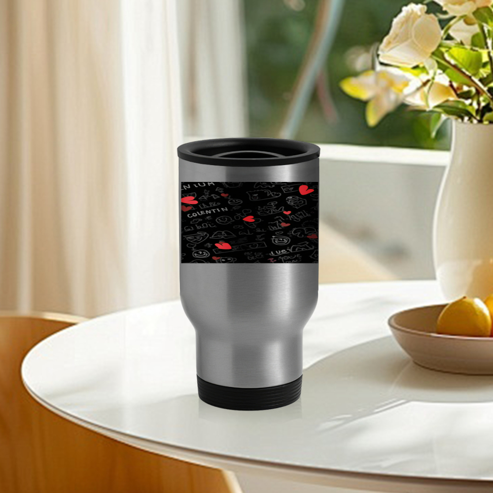 Travel Mug With Chalkboard Des - Coffee Tea Name recensione e prezzo