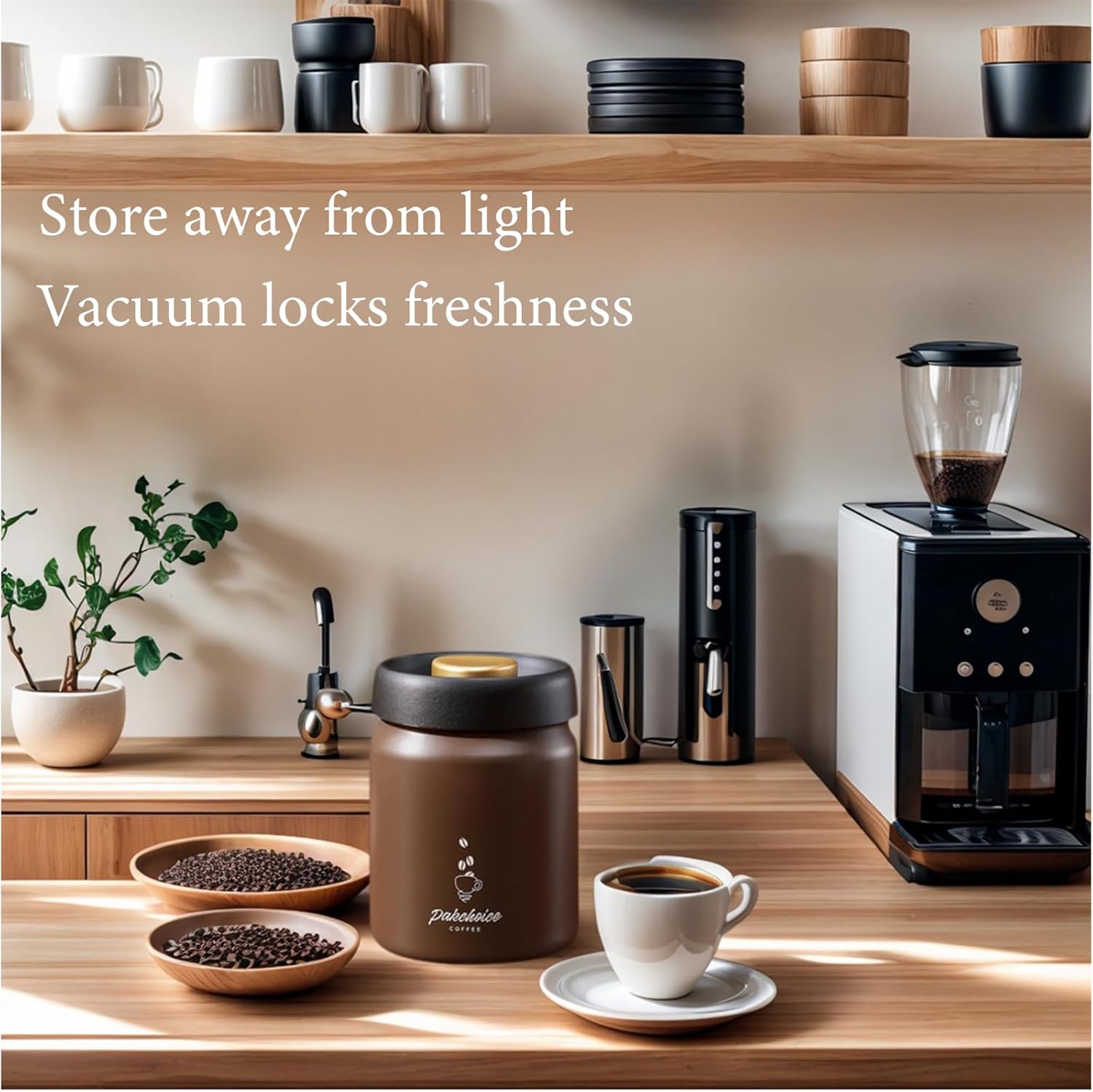 Vacuum Coffee Bean Storage Con - Coffee Tea Canister Set recensione e prezzo