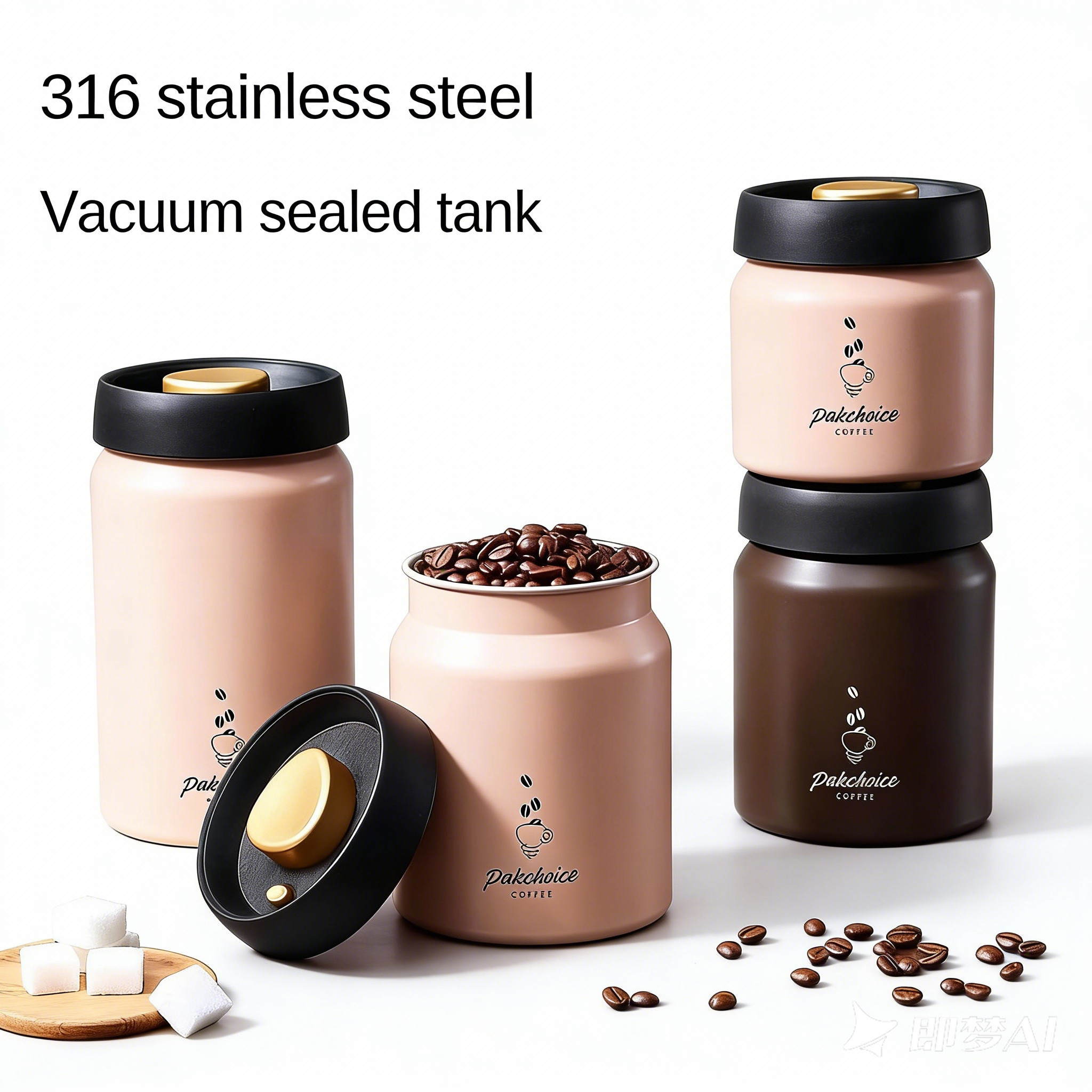Vacuum Coffee Bean Storage Con - Coffee Tea Canister Set recensione e prezzo