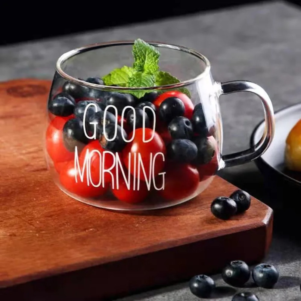 1pc Creative Glass Coffee Tea  - Coffee Tea Name recensione e prezzo