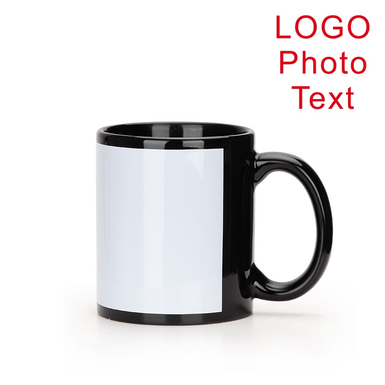 Black Cup DIY LOGO Ceramic 350 - Coffee Tea Logo recensione e prezzo