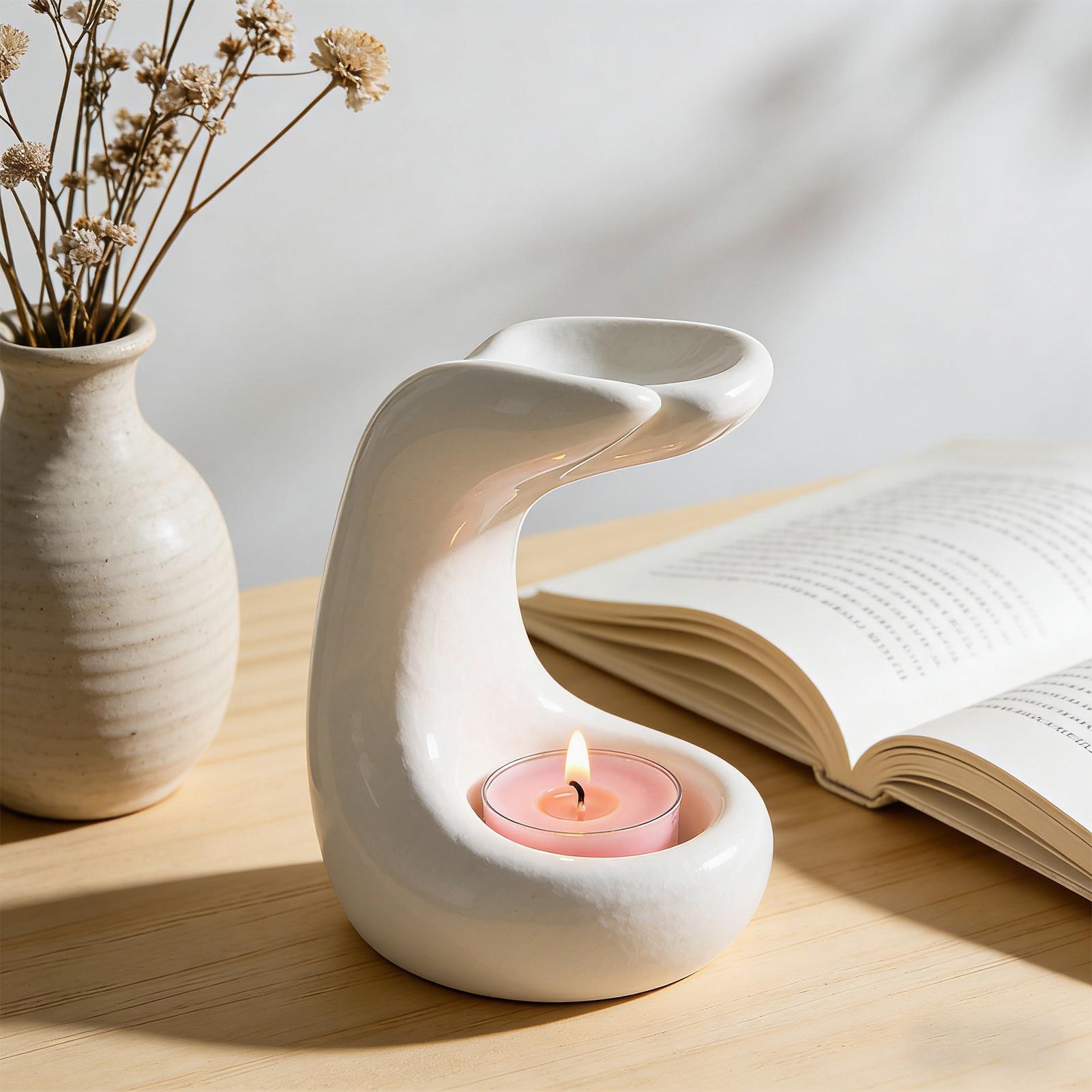 Tealight Wax Melt Warmer Palm  - Coffee Tea Home recensione e prezzo