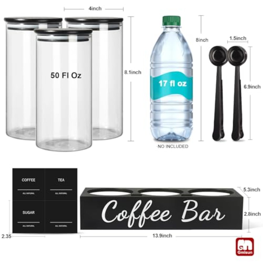 Coffee Tea Sugar Container Set - Coffee Tea Canister Set recensione e prezzo