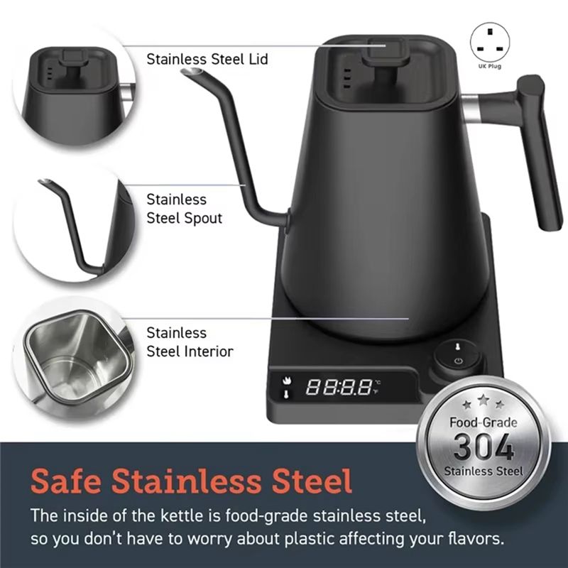 Gooseneck Electric Kettle With - Coffee Tea Uk recensione e prezzo