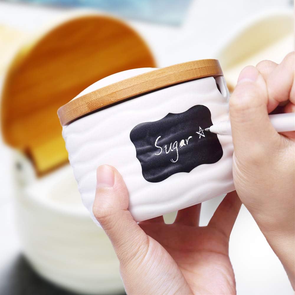 Ceramic Salt Cellars with Lids - Coffee Tea Spoon recensione e prezzo