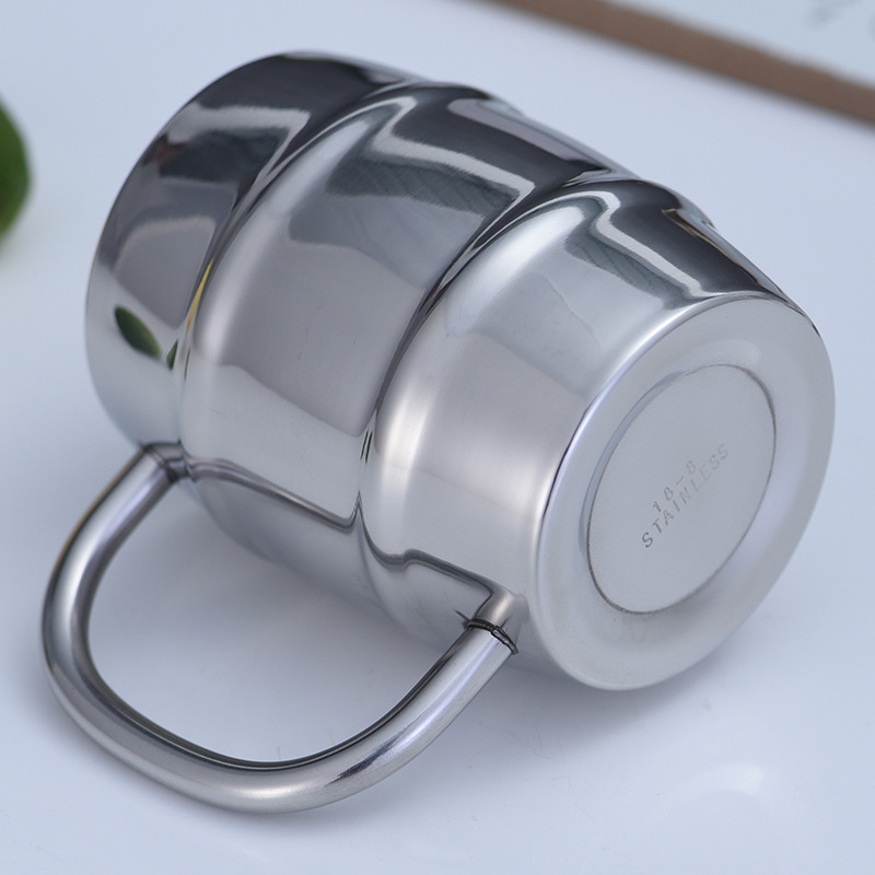 Stainless Steel Beer Cup Laser - Coffee Tea Logo recensione e prezzo