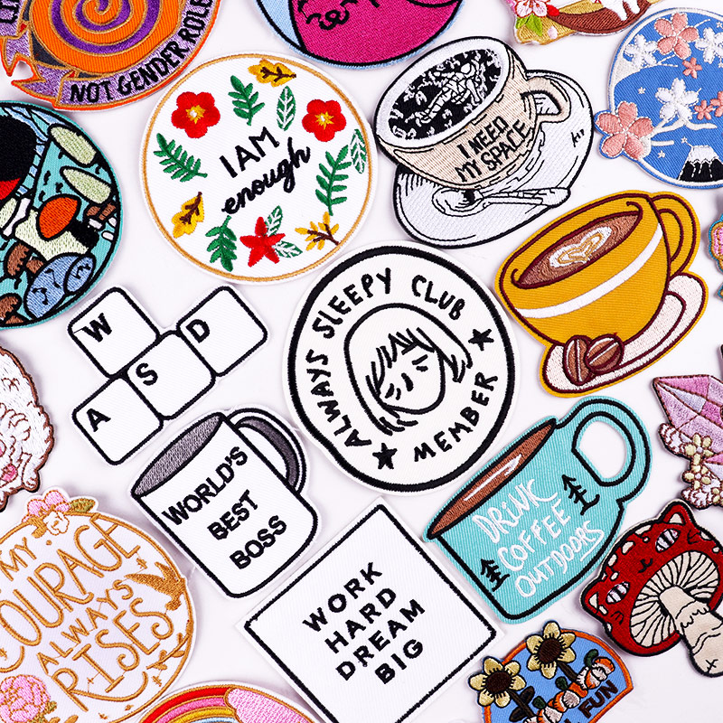 Coffee Cup Patches On Clothes  - Coffee Tea Name recensione e prezzo