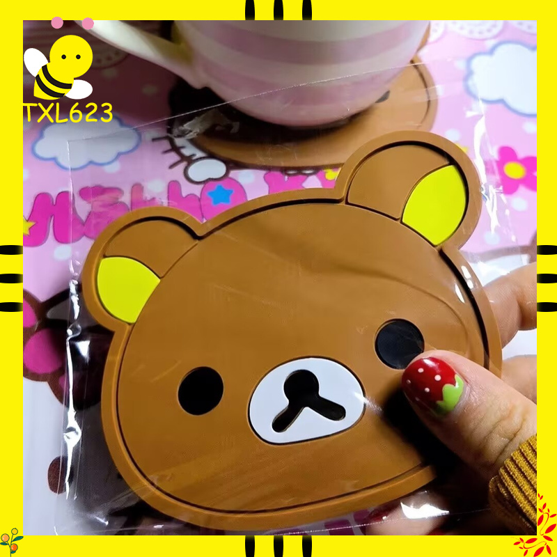 Rilakkuma Silicone Cup Coaster - Good Coffee Tea recensione e prezzo