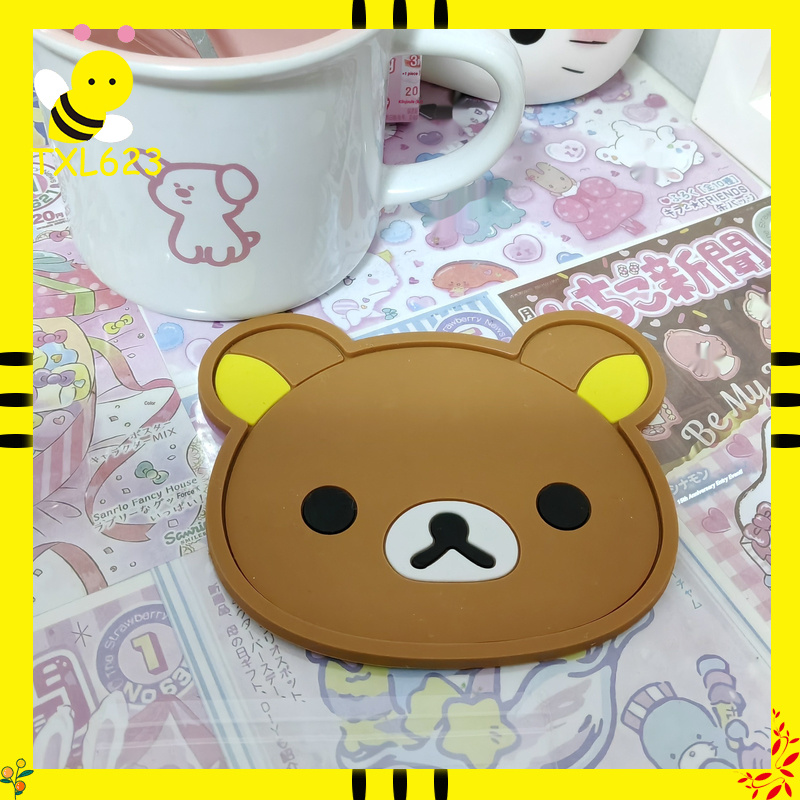 Rilakkuma Silicone Cup Coaster - Good Coffee Tea recensione e prezzo