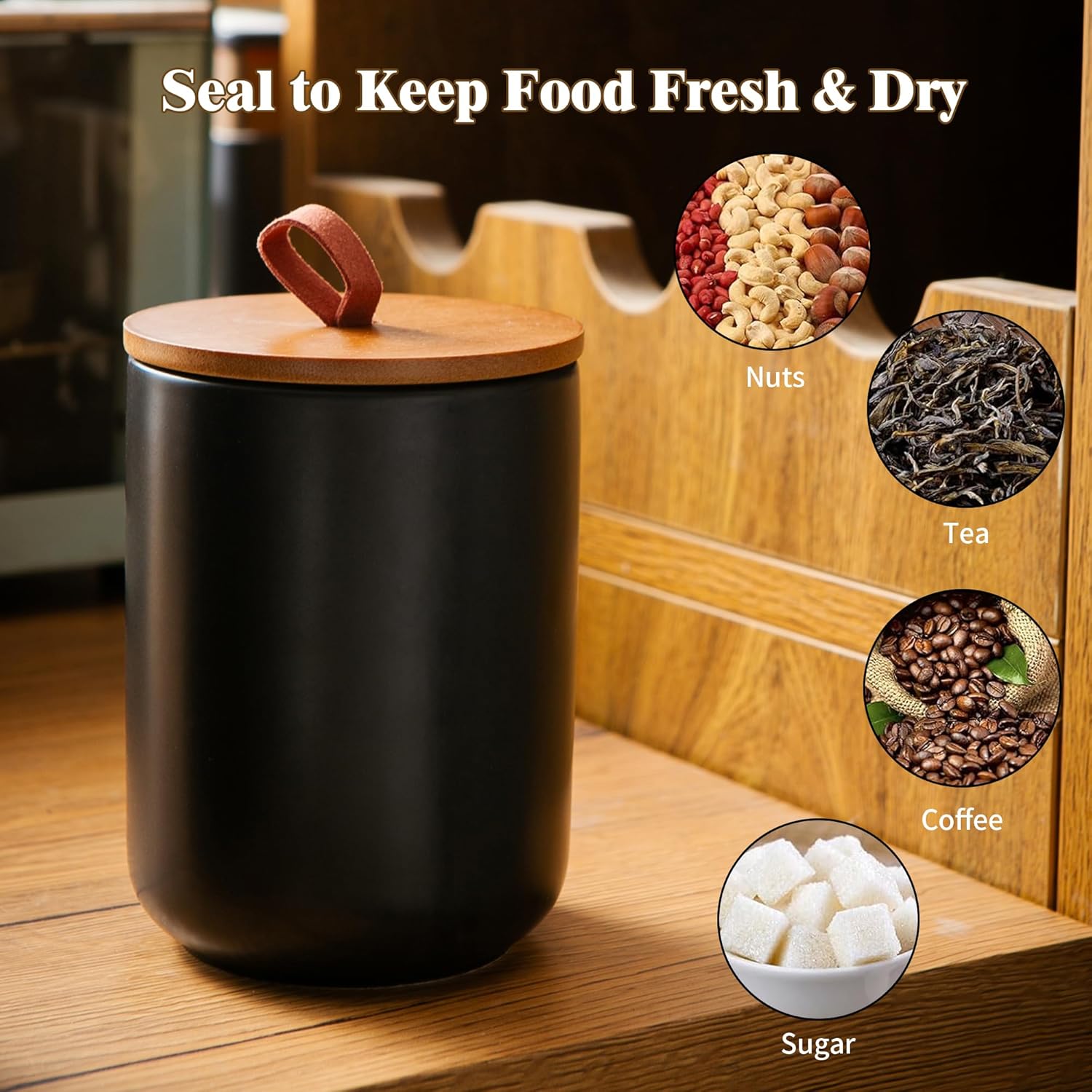 Ceramic Canister Set (30 oz, 4 - Coffee Tea Canister Set recensione e prezzo