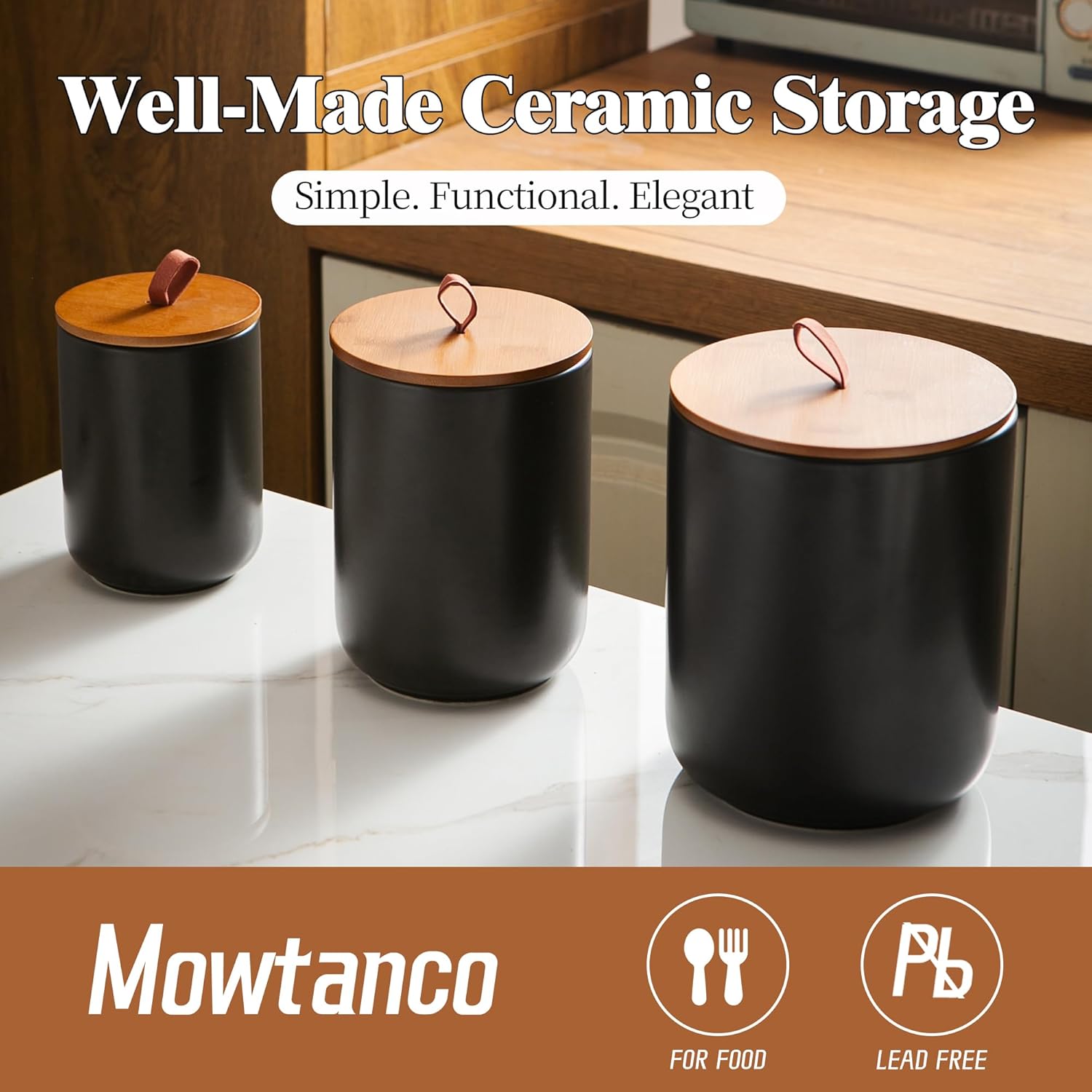 Ceramic Canister Set (30 oz, 4 - Coffee Tea Canister Set recensione e prezzo