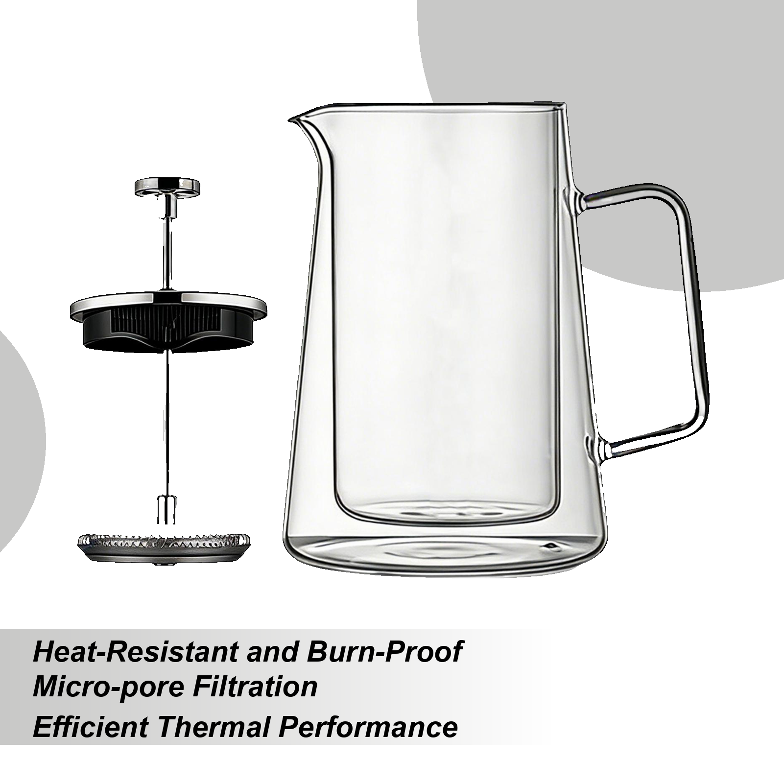 Coffee Presses Glass Stainless - French Press Glass recensione e prezzo