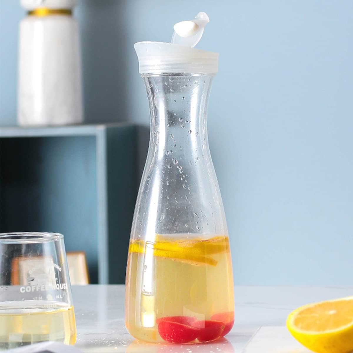 1pcsPitchers With Lid,Clear Pl - Coffee Tea Canister Set recensione e prezzo