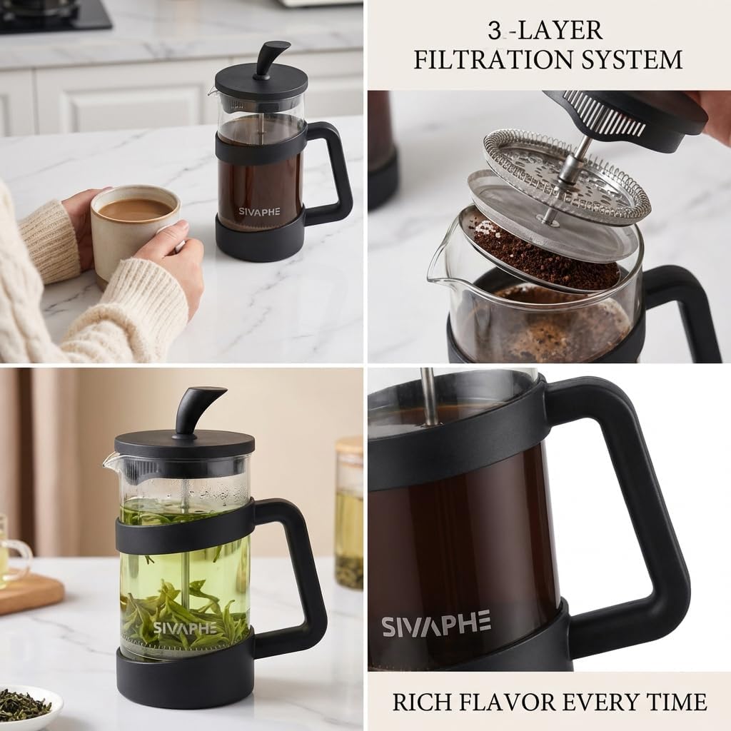 12oz French Press Coffee Maker - French Press Glass recensione e prezzo