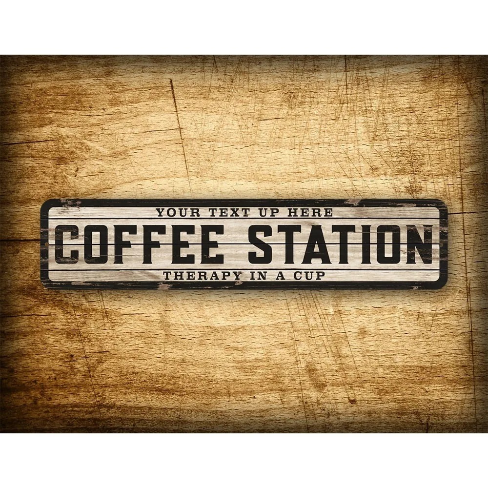 Custom Text Logo Weathered Woo - Coffee Tea Name recensione e prezzo