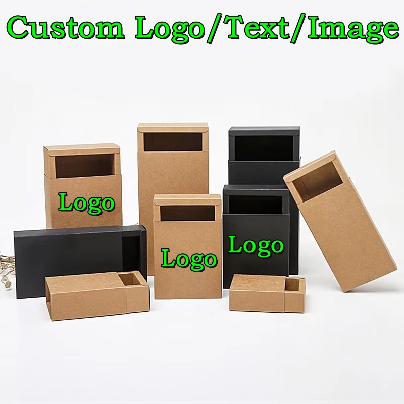 20PCS 350gsm Drawer Kraft Blac - Coffee Tea Logo recensione e prezzo