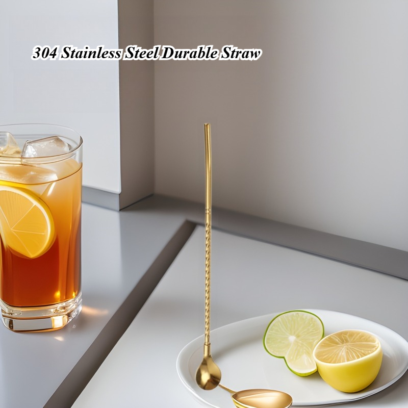 Long Twisted Straw Spoon Porta - Coffee Tea Spoon recensione e prezzo