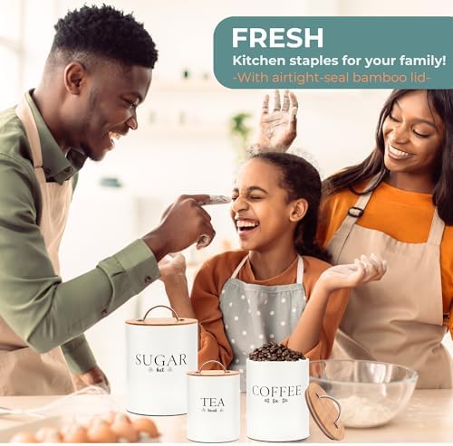 D'Lifeful 3PC Airtight Tea Cof - Coffee Tea Canister Set recensione e prezzo