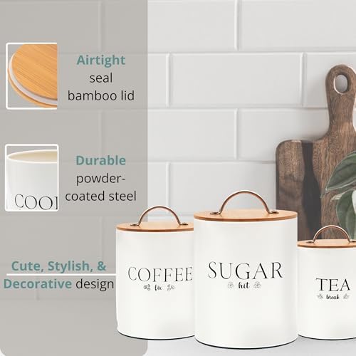 D'Lifeful 3PC Airtight Tea Cof - Coffee Tea Canister Set recensione e prezzo