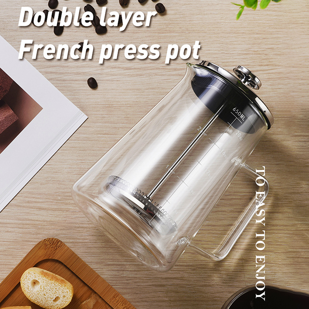 Double Layers French Press Pot - French Press Glass recensione e prezzo