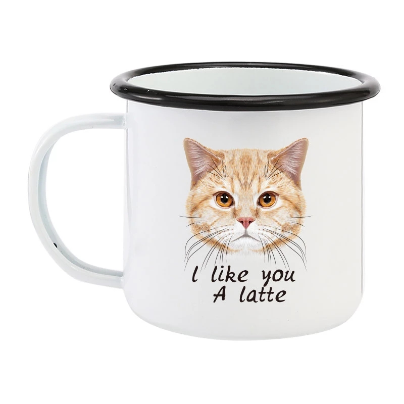 350ML Enamel Coffee Mug DIY LO - Coffee Tea Name recensione e prezzo
