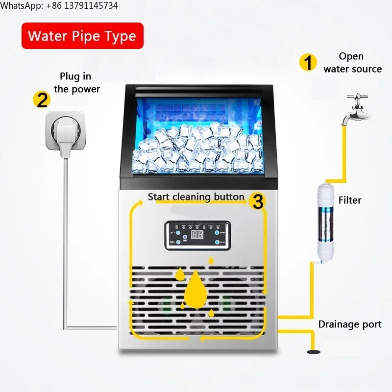 60FF Ice Maker 60kg Commercial - Coffee Tea Machine For Home recensione e prezzo