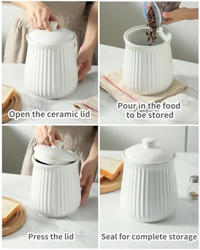 HASENSE 35 oz Airtight Kitchen - Coffee Tea Canister Set recensione e prezzo