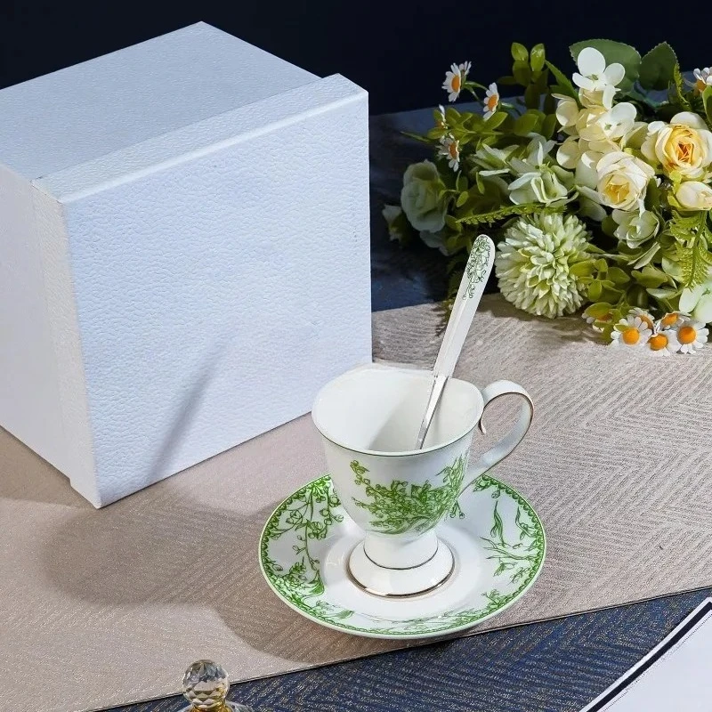 Ceramic Coffee Cup and Saucer  - Coffee Tea Spoon recensione e prezzo