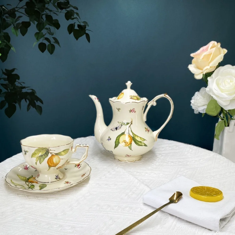 Ceramic Teacup and Saucer Set  - Coffee Tea Spoon recensione e prezzo