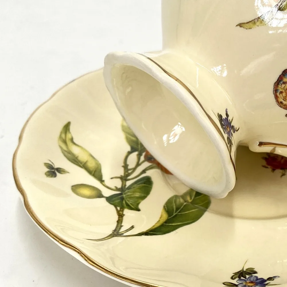 Ceramic Teacup and Saucer Set  - Coffee Tea Spoon recensione e prezzo