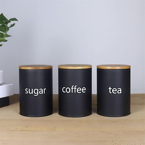 SOTECH Black Metal Kitchen Can - Coffee Tea Canister Set recensione e prezzo