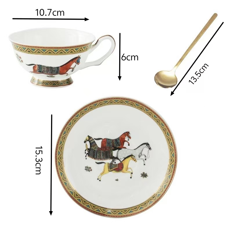 Porcelain Tea Cup and Saucer S - Coffee Tea Spoon recensione e prezzo