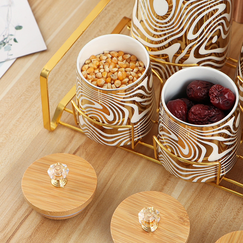 Set of 7 Color Glazed Ceramic  - Coffee Tea Canister Set recensione e prezzo