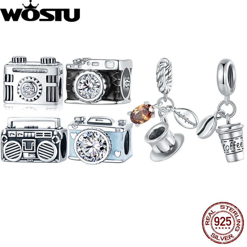 WOSTU 925 Sterling Silver Blac - Coffee Tea Name recensione e prezzo