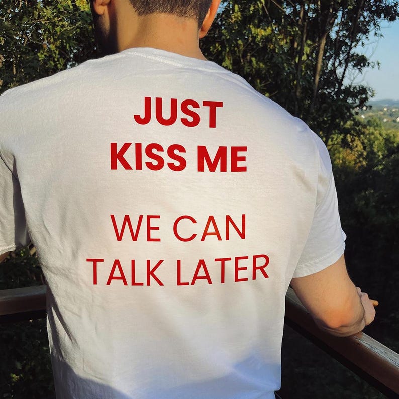 Kiss Me We Can Talk Later Prin - Coffee Tea Or Me recensione e prezzo