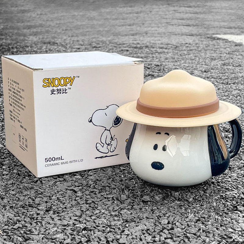 Snoopy Ceramic Mug Kawaii Cart - Good Coffee Tea recensione e prezzo