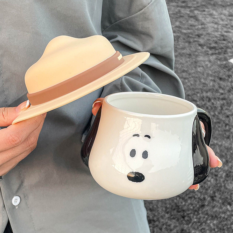Snoopy Ceramic Mug Kawaii Cart - Good Coffee Tea recensione e prezzo
